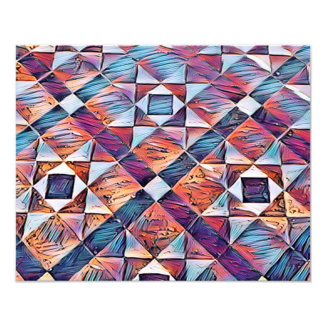 OLD ENGLAND TILED FLOOR PHOTO PRINT (Front)