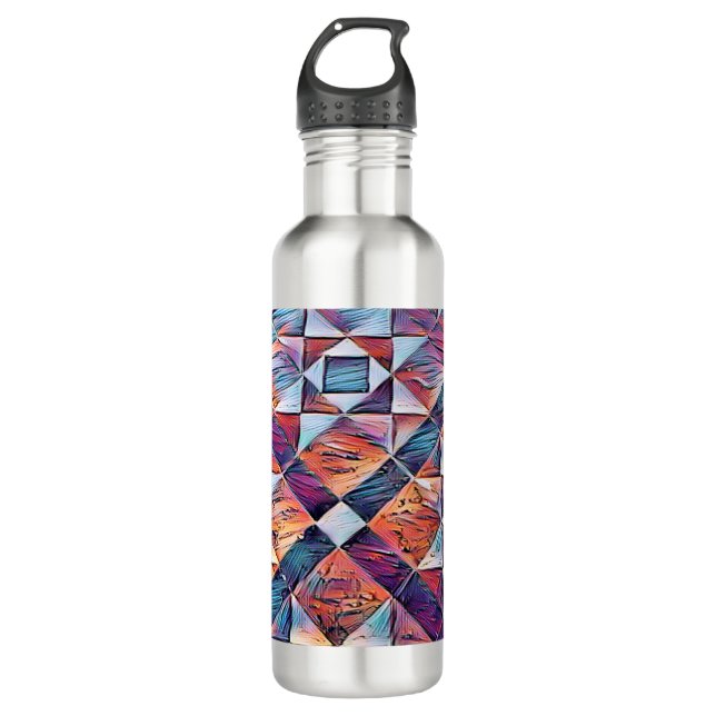 OLD ENGLAND TILED FLOOR STAINLESS STEEL WATER BOTTLE (Front)