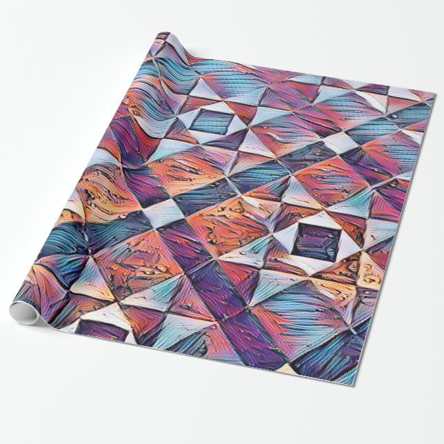 OLD ENGLAND TILED FLOOR WRAPPING PAPER (Unrolled)