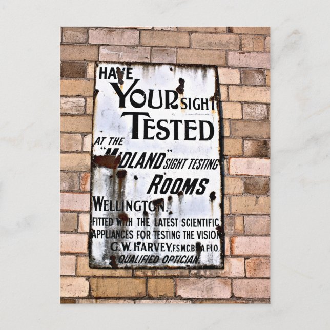 OLD ENGLAND VINTAGE SIGN POSTCARD (Front)