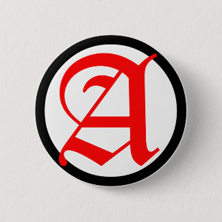 Old English Anarchy A Pinback Button