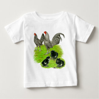Old English Barred Bantam Family Baby T-Shirt