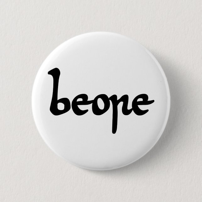 Old English Beer Button (Front)