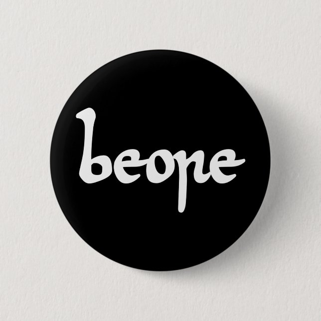 Old English Beer Button (Front)