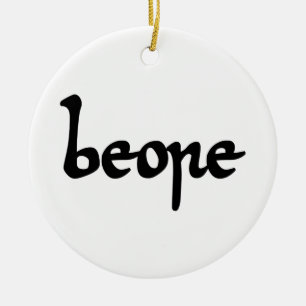 Old English Beer Ceramic Ornament