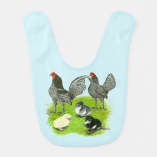 Old English Blue Game Family Baby Bib