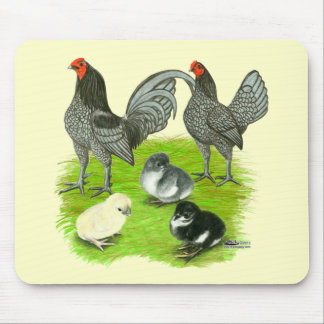 Old English Blue Game Family Mouse Pad
