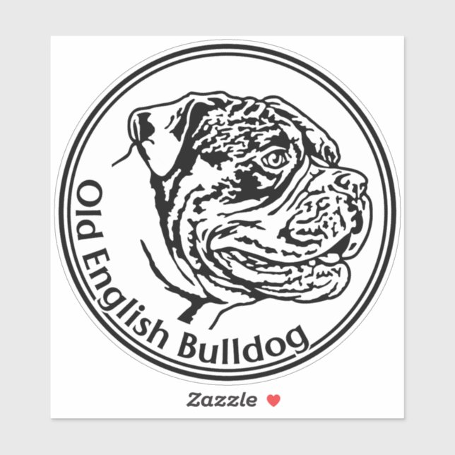 Old English Bulldog Sticker (Sheet)