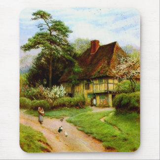 Old English Country Cottage Mousepad
