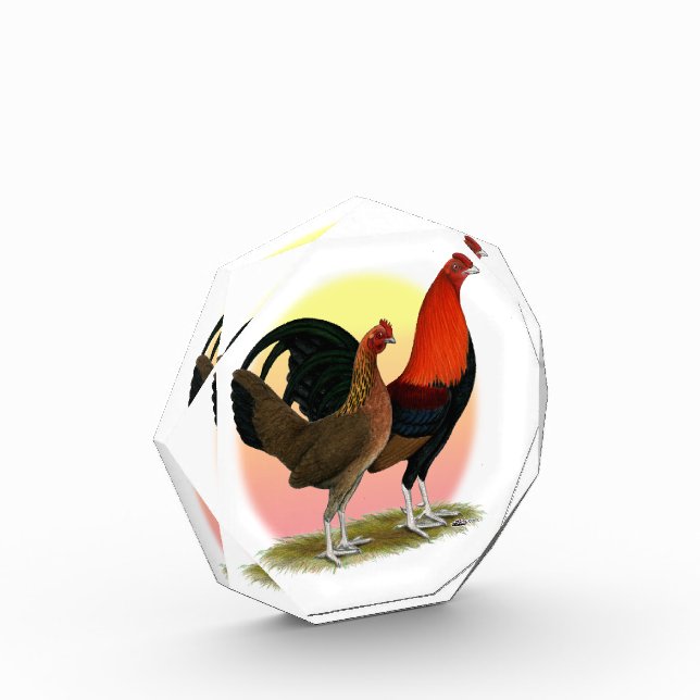 Old English Game Bantam:  BB Red Award (Left)