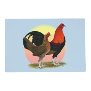 Old English Game Bantam:  BB Red Placemat