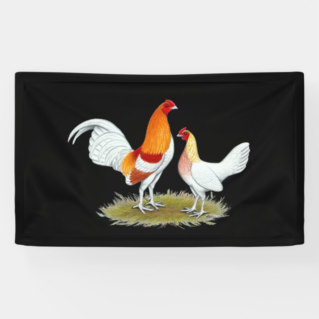 Old English Game Bantam:  Red Pyle Banner (Horizontal)