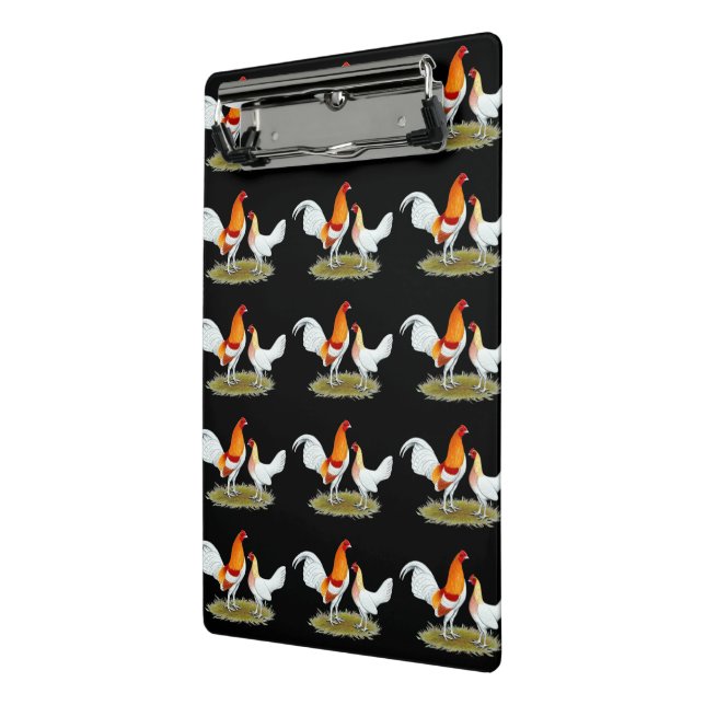 Old English Game Bantam:  Red Pyle Mini Clipboard (Angled2)