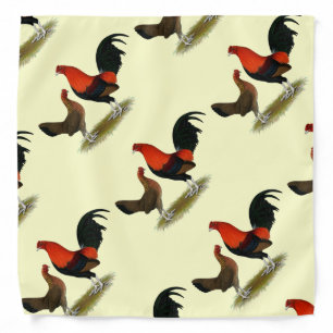 Old English Game Bantams: BB Red Pair Bandana