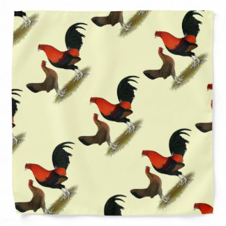 Old English Game Bantams: BB Red Pair Bandana