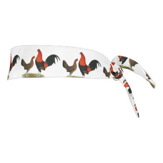 Old English Game Bantams: BB Red Pair Tie Headband