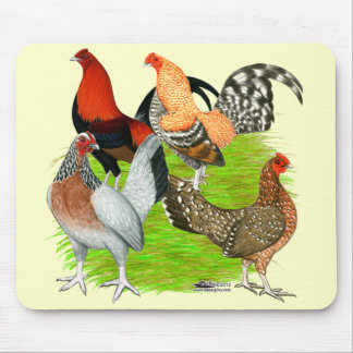 Old English Game Quartet Mouse Pad