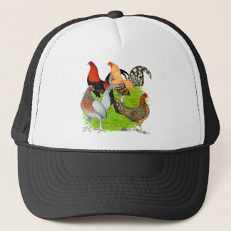 Old English Game Quartet Trucker Hat