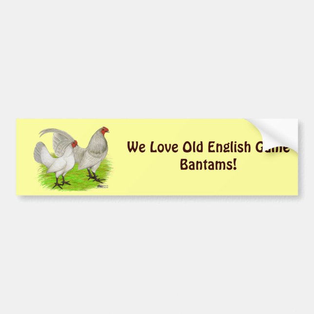 Old English Game Self Blue Bumper Sticker (Front)