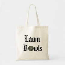 Old English Lawn Bowls Text Design,