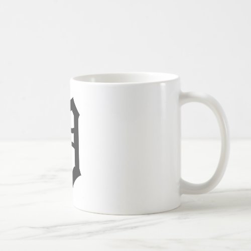 Old English Letter D Coffee Mug