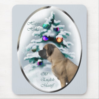 Old English Mastiff Christmas Gifts Mouse Pad
