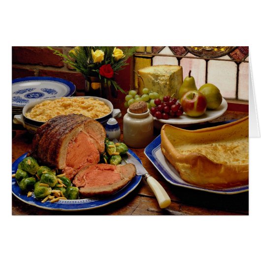 Old English roast beef Cards (Front Horizontal)
