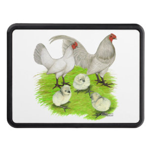 Old English Self Blue Bantam Family Tow Hitch Cover