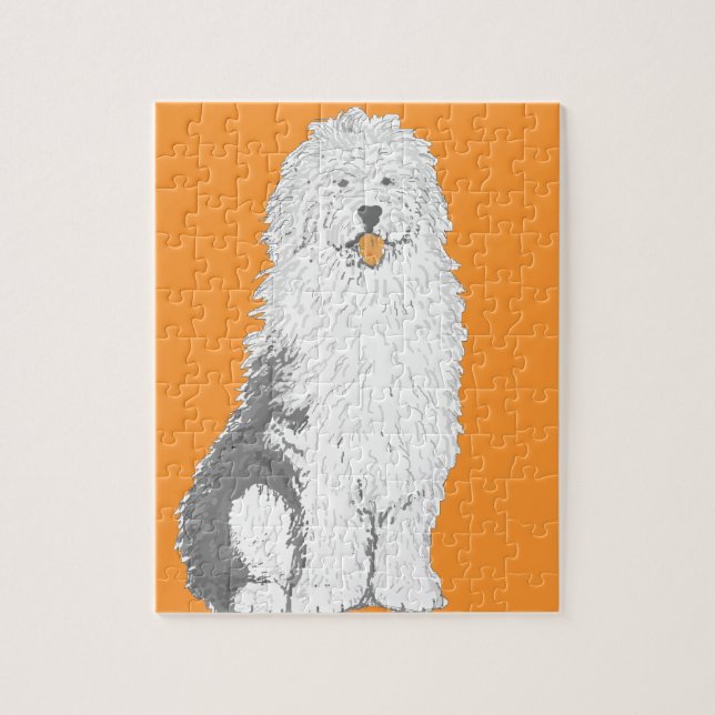 Old English Sheep Dog multiple products Jigsaw Puzzle (Vertical)