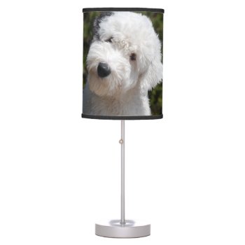 Old_english_sheep_dog Pup.png Table Lamp by BreakoutTees at Zazzle