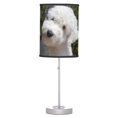 Old_English_Sheep_Dog puppng Table Lamp