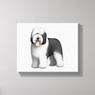 Old English Sheepdog  10 Canvas Print