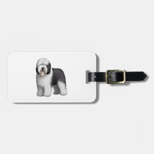 Old English Sheepdog  10 Luggage Tag