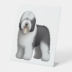 Old English Sheepdog  10 Pedestal Sign