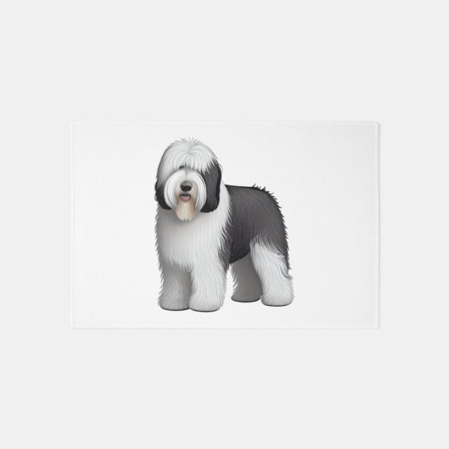 Old English Sheepdog  10 Rug (Front)