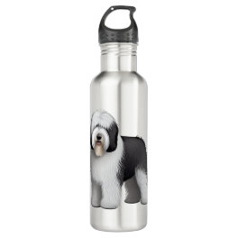 Old English Sheepdog 10 Stainless Steel Water Bottle