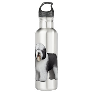 Old English Sheepdog  10 Stainless Steel Water Bottle