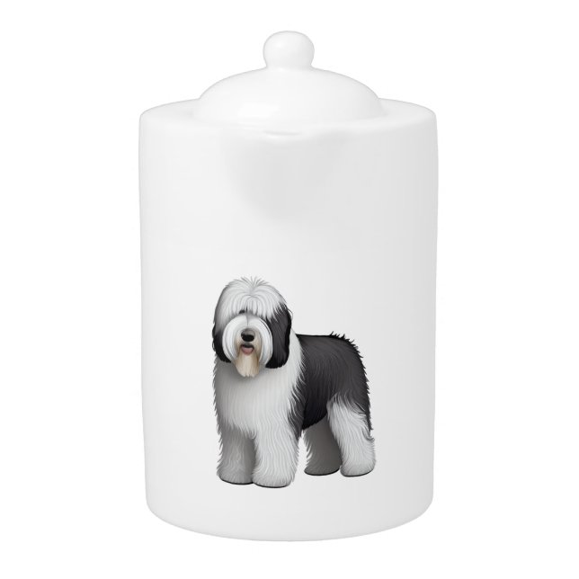 Old English Sheepdog  10 Teapot (Front)