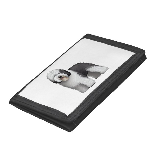Old English Sheepdog  10 Trifold Wallet (Bottom)
