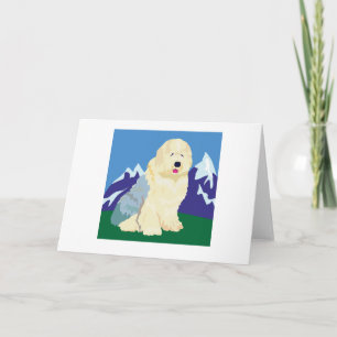 Old English Sheepdog Card