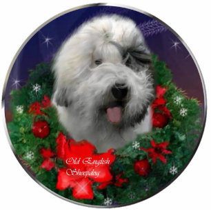 Old English Sheepdog Christmas Gifts Ornament