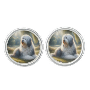 Old English Sheepdog Cufflinks
