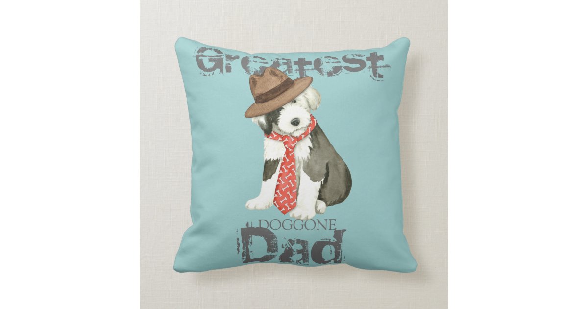 old english sheepdog pillow