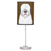 Old English Sheepdog Dog Cartoon Paws Table Lamp (Front)
