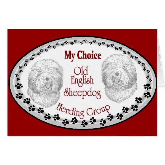 Old English Sheepdog Gifts (Front Horizontal)