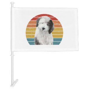 Old English Sheepdog Gifts For Vintage Dulux Dog S Car Flag