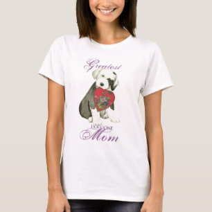 Old English Sheepdog Heart Mom T-Shirt