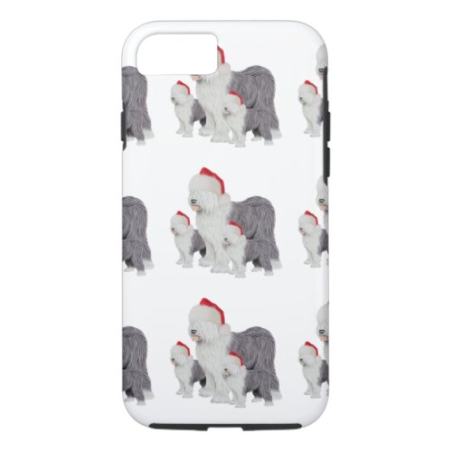 Old English Sheepdog Holiday iPhone 7 Tough iPhone 87 Case