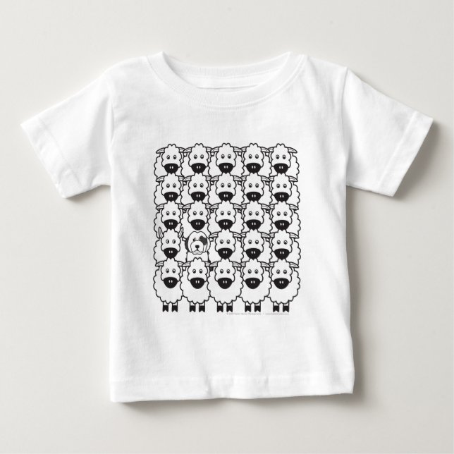 Old English Sheepdog in the Sheep Baby T-Shirt (Front)