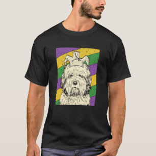 Old English Sheepdog Jester Mardi Gras Dog Mom or T-Shirt